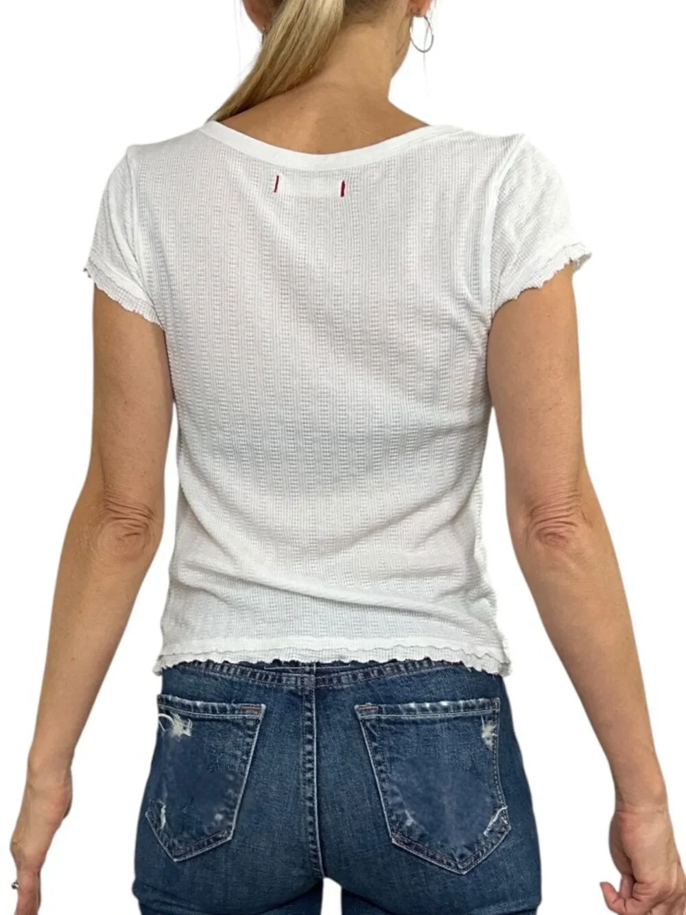 Free People We The Free Adoration Graphic Tee S White LOVE GROWS PEACE